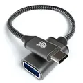 JAMEGA – USB-C zu USB Adapter 3er Pack | USB Typ C 3.1 (Thunderbolt 3) zu USB 3.0 OTG Adapter Kabel kompatibel mit MacBook 2019/2018/2017, Samsung Galaxy, Huawei, MacBook Air/iPad Pro 2019/2018 UVM.