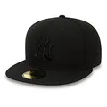 New Era New York Yankees MLB Black On Black 59Fifty Basecap - 7-56cm (M)