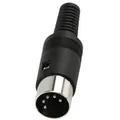 5 p polig DiN Stecker Dioden Audio Kabel Adapter Midi löten Lötversion 180° pin