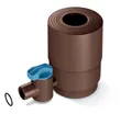 YourCasa Regensammler [Downpipe] - Absperrhahn und Filter zum Verbinden von Fallrohr 68-100mm DN100 und Regentonne Fallrohr Regensammler Regenwassersammler Wasserdieb Regenrinnen Ablauf (Braun)