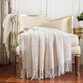 Farmhouse Strickdecke für Couch, Sofa, Stuhl, Bett, Heimdekoration, weich, wa...