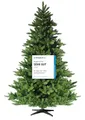 RS Trade HXT 19001 Spessarttanne 100% PVC 120 cm künstlicher Weihnachtsbaum (Ø ca. 92 cm) 644 Spitzen und Schnellaufbau Klappsystem, schwer entflammbar, unechter Tannenbaum inkl. Christbaum Ständer