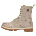 DOGO Long Boots Schnürstiefel There Is Always Hope Damen Schnürboots Handgefertigt grau 40 EU