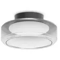 Ideal Lux Led-Deckenleuchte Topico, Hellgrau, Glas, 17 cm, Lampen & Leuchten, Innenbeleuchtung, Leuchten nach Räumen, Schlafzimmerlampen