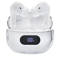 Intenso Buds Plus - TWS True Wireless Kopfhörer T312AE mit Active Noise Cancelling, ENC, Bluetooth und bis zu 25 Std. Musikwiedergabe, Weiß