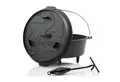 BBQ-Toro Grilltopf Dutch Oven DO6P, 7,3 L Premium Gusseisen Kochtopf, Gusstopf, Gusseisen (3-tlg)