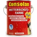 Consolan Wetterschutzfarbe grau 202 0,75L Holzfarbe Deckfarbe - Grau