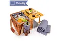 SÄNGER Picknickkorb Borkum (Set, 25 St., Picknickkorb), 4 Personen, integrierter Tisch & Kühltasche