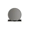 Lucande Spiegel Badspiegel LED Ablage Aluminium Glas schwarz CCT Beleuchtung 226