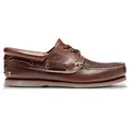 Timberland für Herren. TB1760152141 Klassisches Boot Leder Boote braun (45 W), Wohnung, Schnürsenkel, Lässig