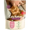 Light Katzenfutter Getreidefrei - mera Cats Nature Sterilised Lachs - Kalorienreduziert & Hoher Fleischanteil 400g 400g