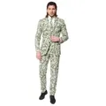 Opposuits Partyanzug Cashanova Anzug Dollar Kostüm - Karneval Halloween, Ausgefallene Anzüge für coole Männer weiß 48
