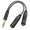 Tisino 6,3mm Splitterkabel, 6,3 mm TRS-Stereo-Stecker und -Buchsen Y-Kabel-Verteiler - 20 cm