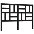 vidaXL Kopfteil Schwarz 126x4x104 cm Massivholz Kiefer