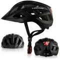 Dunlop Fahrradhelm Fahrradhelm mit Licht 3 Größen 3 Farben schwarz S | 56 cm
