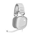 Corsair HS80 RGB USB Premium Gaming-Headset mit Dolby Audio 7.1-Surround-Sound (Mikrofon in Broadcast-Qualität, Ohrmuscheln aus Memory-Schaumstoff, Hi-Fi-Sound, Robuste Konstruktion) Weiß