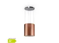 Barett Inselabzugshaube Ø35cm Umluft 560 m³/h LED Aktivkohlefilter