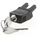 KLICKfix Steckschloss für Racktime für System Adapter Snapit, schwarz/silber