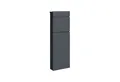 DEGAMO Standbriefkasten AACHEN, 115cm, Stahl anthrazitgrau, moderne Optik