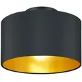 Deckenleuchte Hostel in Schwarz/Gold max. 40 Watt Deckenlampe