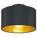 Deckenleuchte Deckenlampe HOSTEL Metall und Schirm schwarz 2x E14 Trio Leuchten