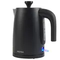 Petra PT5632MBLKVDE Elektrische Wasserkocher - BPA-Frei, schnelles Kochen, Fenster mit Wasserstandsanzeige, Anti-Kalk-Filter, Trockengehschutz, Strix-Controller, schwenkbare Basis, 1,7 L, 3000W
