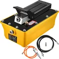 VEVOR Lufthydraulikpumpe Fußpumpe 10000 PSI, 2,3 L Hydraulikpumpe mit Schlauch und Spritzpistole, 700 kg/cm² Einstellbarer Druck und 0,7-1 Bereich für das Aufrüsten und Bewegen von schweren Maschine