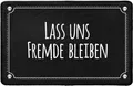 Pechkeks Fußmatte mit Spruch „Lass Uns Fremde bleiben“ Größe 67x43 cm
