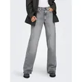ONLY High-waist-Jeans ONLJUICY HW WIDE LEG DNM REA707 NOOS Baumwollmischung grau 26