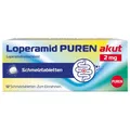 Loperamid PUREN akut 12 Schmelztabletten - schnelle Hilfe bei akutem Durchfall, schnelle Wirkung, gut verträglich, praktisches Format, einfache Anwendung