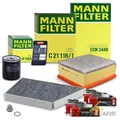 MANN INSPEKTIONSPAKET FÜR PEUGEOT 206 1.4 75 PS / 55 kW BJ 07/99 - 06/2000