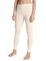 CALIDA True Confidence Leggings Damen, aus Wolle-Seide, Feinripp, thermoregulierend, geruchsneutralisierend Light Ivory 48-50