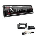 Kenwood 1-DIN Autoradio Bluetooth USB AUX für Seat Exeo schwarz mit Canbus