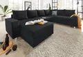 Wohnlandschaft COLLECTION AB "Paris U-Form, B: 310 cm", schwarz, B:310cm H:85cm T:212cm