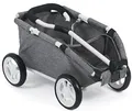 Bayer Chic 2000 660-76 Ziehwagen Skipper, Kleiner Bollerwagen für Teddys und Puppen, Jeans grau, 46 x 30 x 29 cm