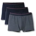 CALIDA Boxershorts Natural Benefit (3er Pack) Single Jersey-Qualität, elastisch blau M (50)