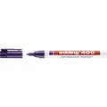 edding 400 Permanentmarker - violett - 1 Stift - feine Rundspitze 1 mm - wasserfest, schnell-trocknend - wischfest - für Karton, Kunststoff, Holz, Metall, Glas