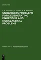 S. P. Shishatsk Uniqueness Problems for Degenera (Gebundene Ausgabe) (US IMPORT)