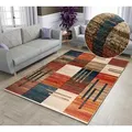 OTTO home Teppich Beliz, rechteckig, Höhe: 9 mm, mit Konturenschnitt, Kurzflor, 3D-Design, mit Fransen, Wohnzimmer braun 160 cm x 230 cm x 9 mm