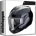 SCORPION MODULARHELM FÜR MOTORRAD EXO-TECH EVO SOLID SCHWARZ L