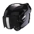 Scorpion Exo Tech Evo Solid Glossy Black Schwarz Gr. L Motorradhelm Klapphelm