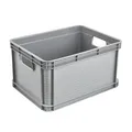 Aufbewahrungsbox  Kunststoffbox Regalbox Lagerbox Grau 20 Liter
