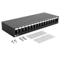 Patchpanel für Keystone Module Patchfeld Netzwerk Panel 16-Port Aufputz RJ45