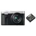 Panasonic DMC-TZ99 + DMW-BLG 10E silber / schwarz