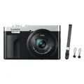 Panasonic DMC-TZ99 + DMW-BLG 10E + Peak Design Cuff Handgelenkschlaufe black silber / schwarz