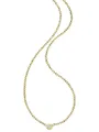 Boccia Kette mit Anhänger Titan mit Diamant Goldfarben