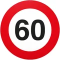 DankeDir! 60. Geburtstag Geschenk Schild 20 x 20 cm Geschenkidee Geburtstagsgeschenk runder Geburtstag 60er - Geburtstagsfeier Kleine süße Überraschung das Geburtstagskind