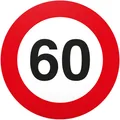 DankeDir 60. Geburtstag Geschenk Schild 20 x 20 cm Geschenkidee Geburtstagsge...