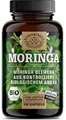 Moringa Kapseln Bio -240 Stk- WICHTIG: Zertifiziertes Bio Moringa Oleifera Blattpulver- Laborgeprüft und Ohne Zusätze -Moringa Pulver Hochdosiert- Bio Zertifiziert DE SCHEUNENGUT®