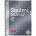 Notitieblok Brunnen A4 Metallic antraciet